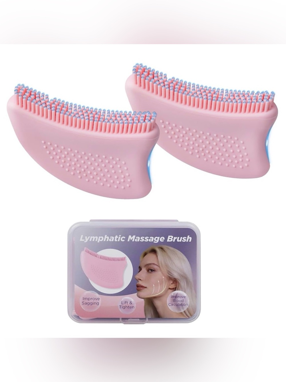 Silicone Pink Scrubbing Brush Pad 3 pack bundle NWT
